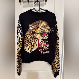 Love Moschino Leopard Print Sweatshirt - Like New
